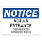 Signmission OSHA Notice Sign, 10" Height, 14" Width, Not An Entrance Please Enter Through Hotel Sign, Landscape OS-NS-D-1014-L-15146 - alternate 1